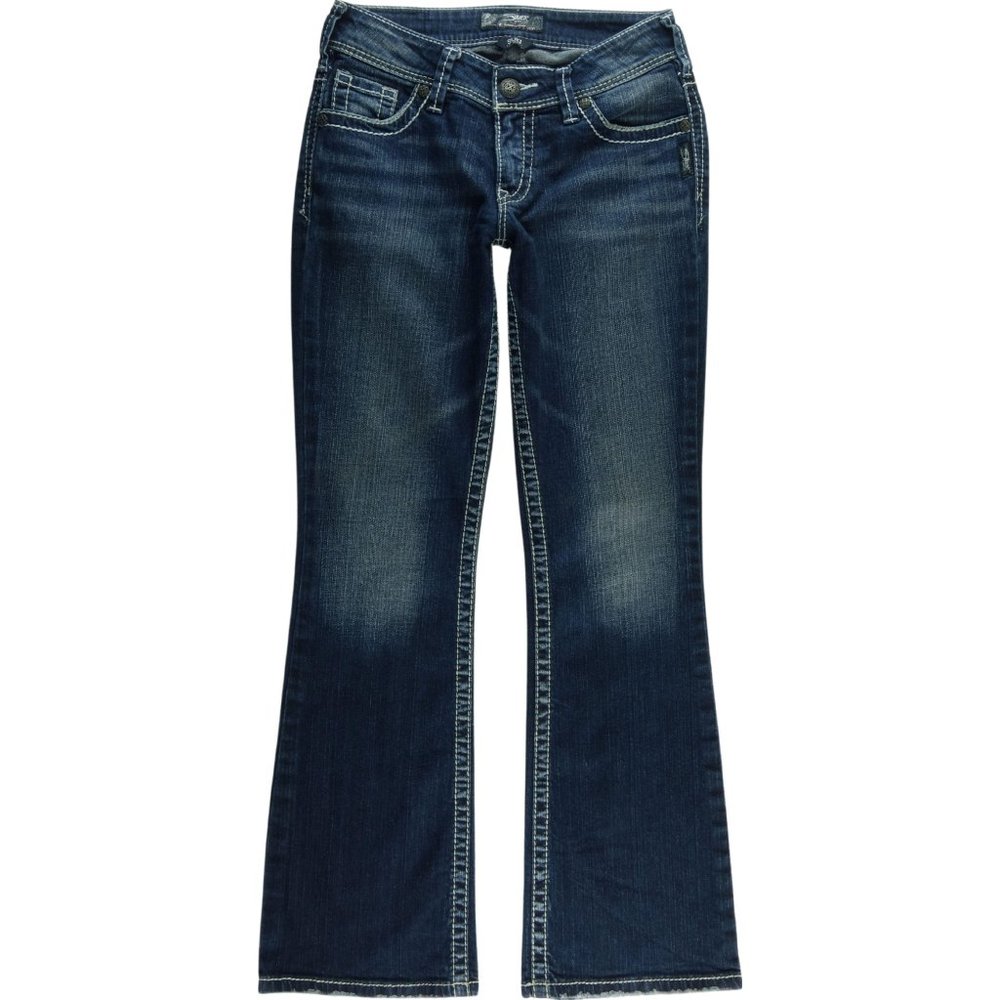 Silver Suki Boot Cut Jeans 27 Blimg Studded B438